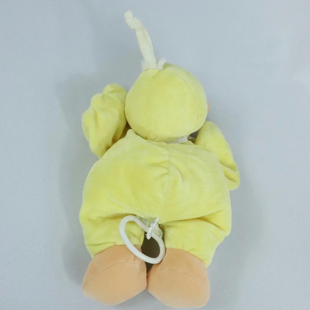 Tykes by Carters Yellow Cuddle Me Bow Duck Plush Musical Crib Pull Toy WORKS